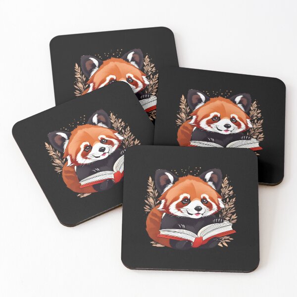 Item preview, Small cute red panda reading book Sticker designed and sold by mrlazypl.