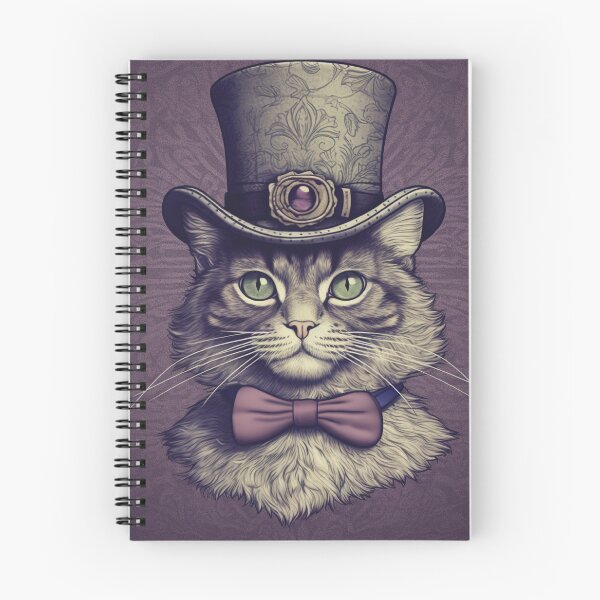 Item preview, Top Hat Kitty in Purple designed and sold by Jacalope Hunter. .