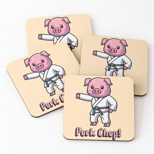 Item preview, Pork Chop! Funny Karate Pig Cartoon designed and sold by PMCreative.
