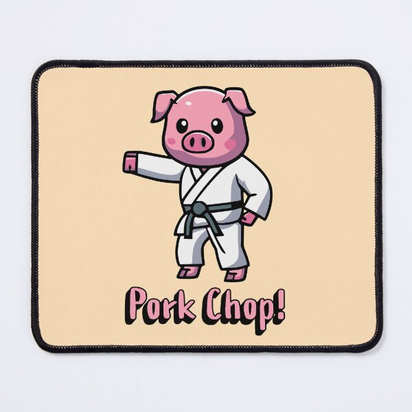 Item preview, Pork Chop! Funny Karate Pig Cartoon designed and sold by PMCreative.