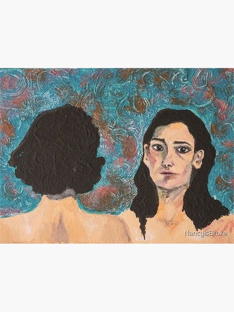 Imagen 3 de 3, Pegatina con la obra Pintura de bolsa de pulgas, diseñada y vendida por NancyisBroke.