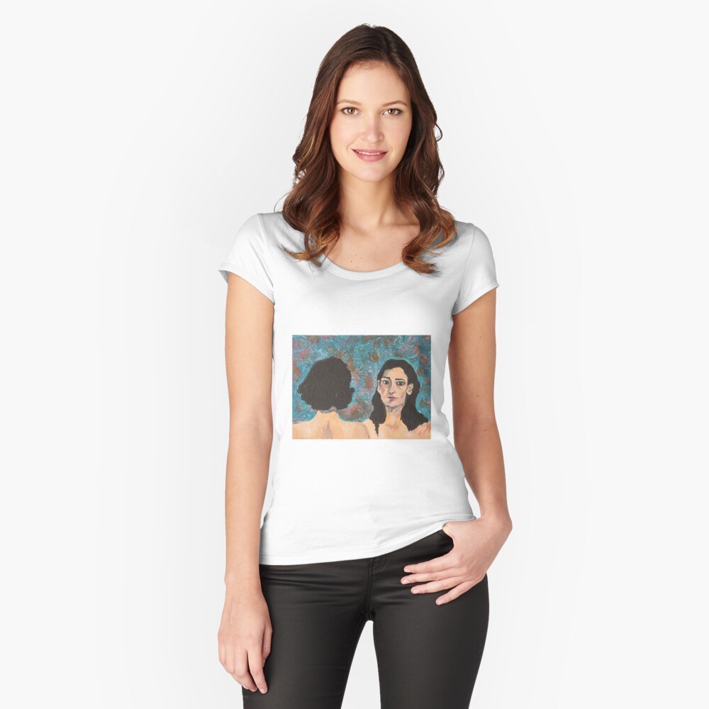 Vista previa del artículo con la obra «Camiseta entallada de cuello ancho», diseñado y vendido por NancyisBroke.