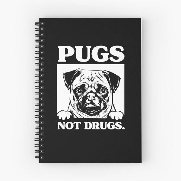 Item preview, Pugs Not Drugs funny pug mugshot illustration  designed and sold by Majesticoo.