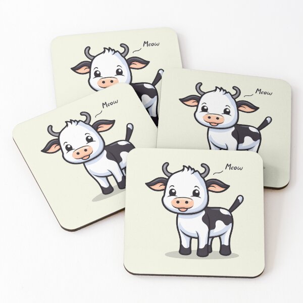 Item preview, Confused Cow Meowing designed and sold by MadSwellDesigns.