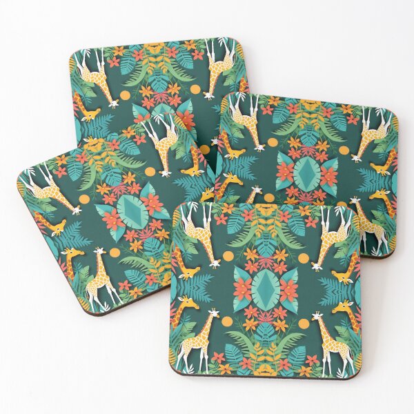 Item preview, jungle dessins with giraffe designed and sold by Wilfried van Dokkumburg.