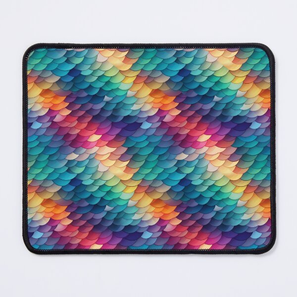 Artikelvorschau, Colorful Fish Scales Pattern entworfen und verkauft von Digital Dreamtales.