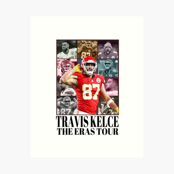 Great Travis Kelce Kansas City Chiefs Art Print New & Rare 