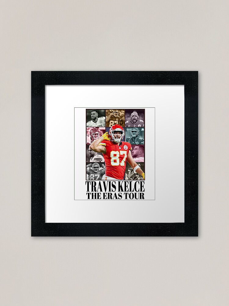 Travis Kelce Custom Framed Jersey Display