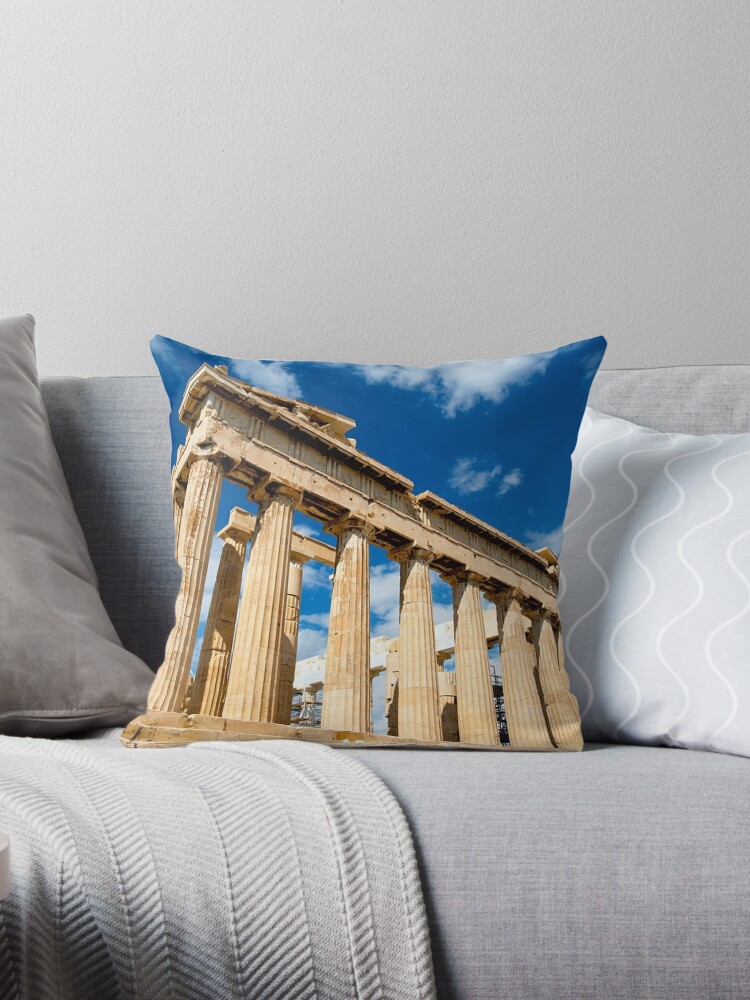 Ancient Greek Palace Throw Pillow By Jimmywatt