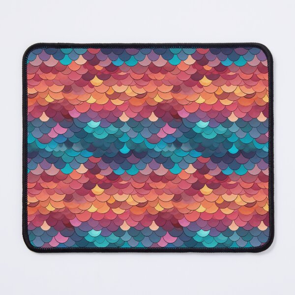 Artikelvorschau, Colorful Fish Scales Pattern entworfen und verkauft von Digital Dreamtales.