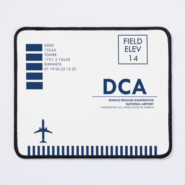 Item preview, DCA Washington D.C. (Alternate Blue) Airport Code Art designed and sold by vipultelang.