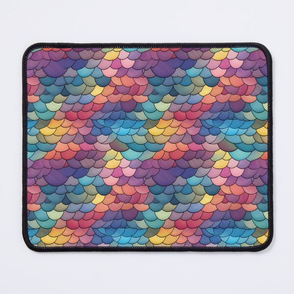 Artikelvorschau, Colorful Fish Scales Pattern entworfen und verkauft von Digital Dreamtales.
