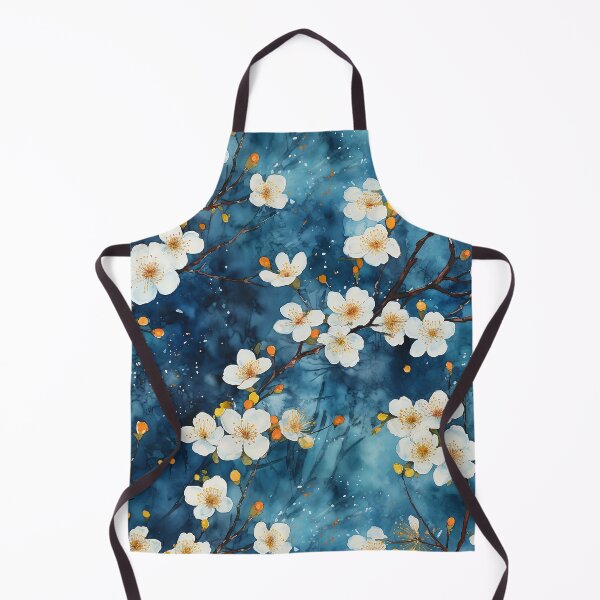 Item preview, White Cherry Blossom seamless pattern designed and sold by GirlGlowGraphic.
