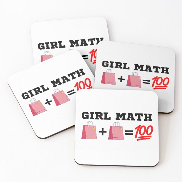 Item preview, Girl Math Shopping 100 designed and sold by RedPumpFlash.