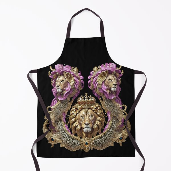 Item preview, Majestic Lion King Golden Decorative Baroque Art designed and sold by artelligens.