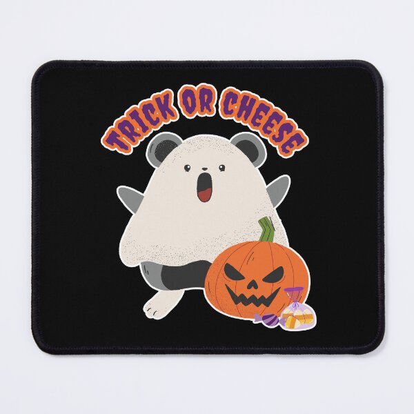 Item preview, Trick or Cheese | Cute Mouse Dressed as a Ghost designed and sold by Kimochi-Shop.