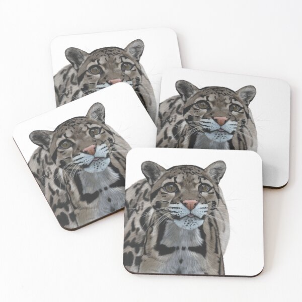 Item preview, Clouded Leopard Portrait  designed and sold by dinnydaynaart.