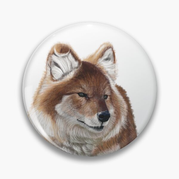 Item preview, Winter Dhole Portrait  designed and sold by dinnydaynaart.
