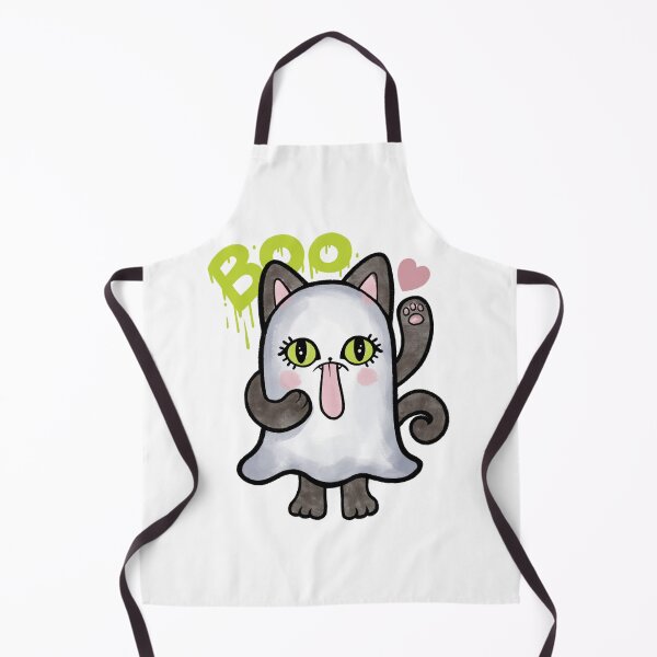 Item preview, Cute Ghost Cat say Boo! designed and sold by LullaStudio.
