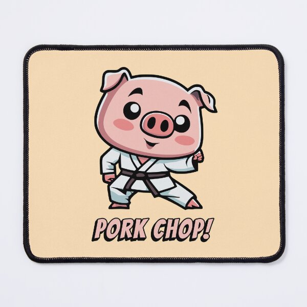 Item preview, Pork Chop! Funny Karate Pig Cartoon designed and sold by PMCreative.