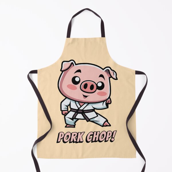 Item preview, Pork Chop! Funny Karate Pig Cartoon designed and sold by PMCreative.