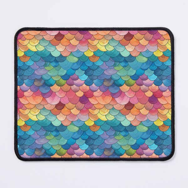 Artikelvorschau, Colorful Fish Scales Pattern entworfen und verkauft von Digital Dreamtales.