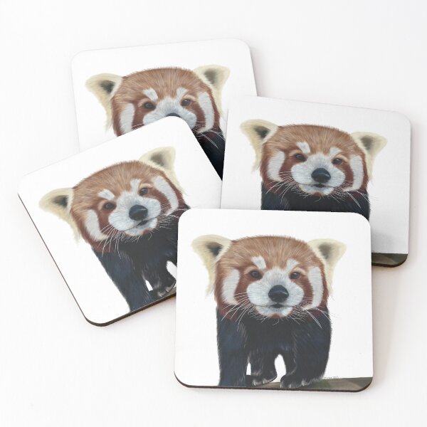 Item preview, Red Panda Portrait  designed and sold by dinnydaynaart.