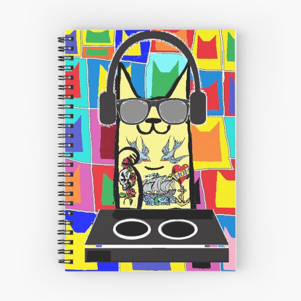 Item preview, cat rocker DJ Supe rstar  designed and sold by LowEndGraphics.