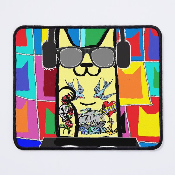 Item preview, cat rocker DJ Supe rstar  designed and sold by LowEndGraphics.
