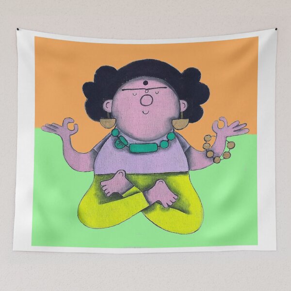 Item preview, Frida Kalho practicando yoga! designed and sold by Lalitapinta.