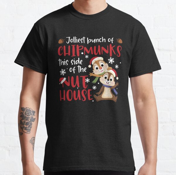 Chipmunks Snowflake Happy Xmas Chip & Dale Christmas Disney Classic T-Shirt