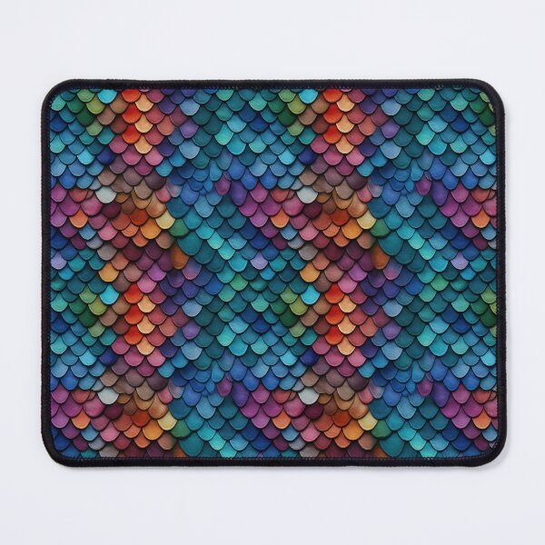 Artikelvorschau, Colorful Fish Scales Pattern entworfen und verkauft von Digital Dreamtales.