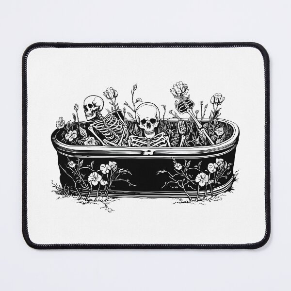 Item preview, Skeletons in the floral coffin designed and sold by AngelinaBezm.