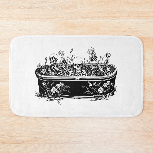 Item preview, Skeletons in the floral coffin designed and sold by AngelinaBezm.