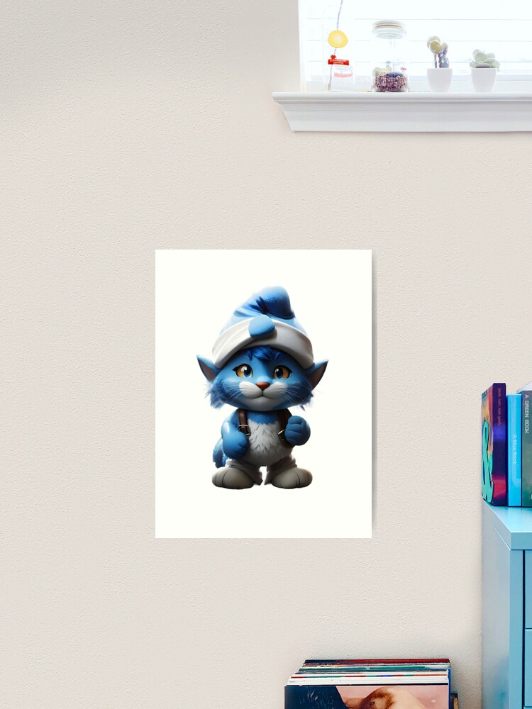 Cute Little Smurf Cat Poster for Sale by sklstore