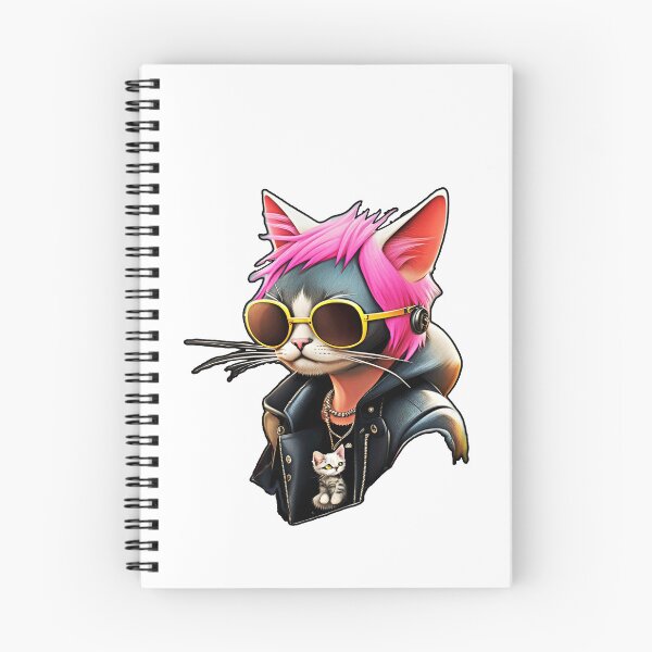 Item preview,  Cute punk cat  art design #cat lover1 designed and sold by sdartproject.