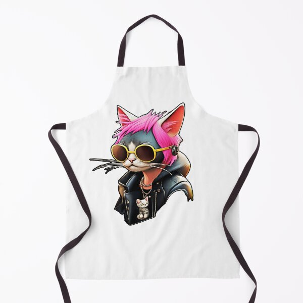 Item preview, Cute punk cat art design #cat lover1 designed and sold by sdartproject.