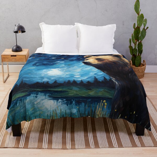 Item preview, The Bear's Starry Night Vision,bear grazer designed and sold by pkk1designsart.