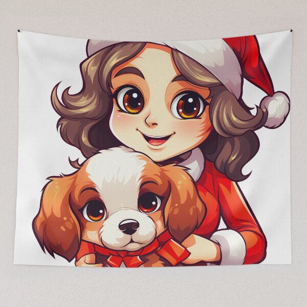 Aperçu de l'œuvre Chien de Noël #6 créée et vendue par SteadyRolling.