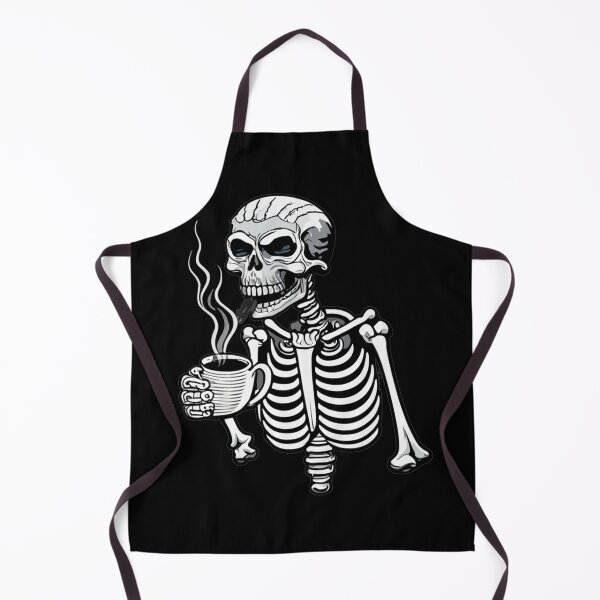 Item preview, Skeleton drinking coffee designed and sold by TrendyPalette.