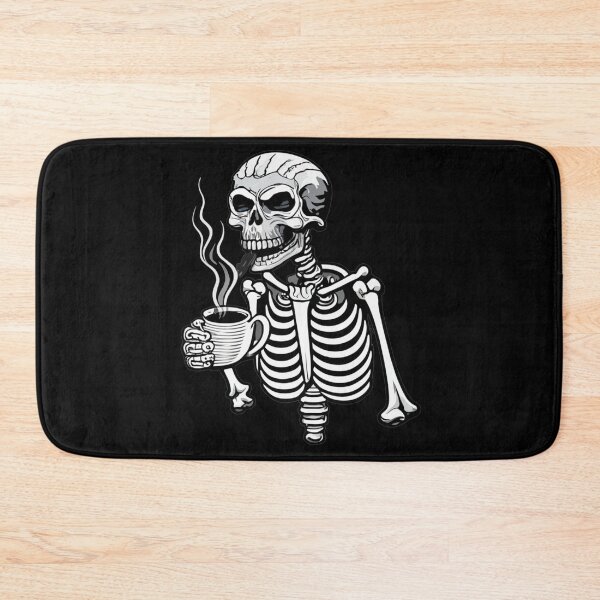 Item preview, Skeleton drinking coffee designed and sold by TrendyPalette.