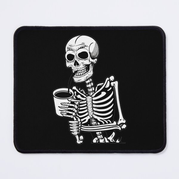 Item preview, Skeleton drinking coffee designed and sold by TrendyPalette.