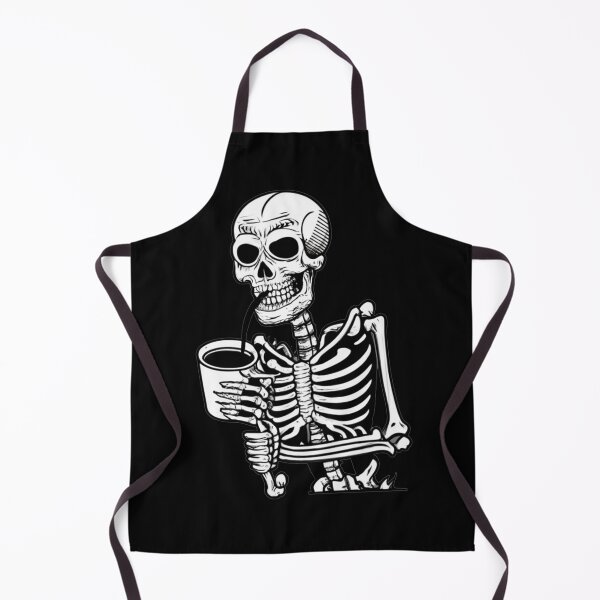 Item preview, Skeleton drinking coffee designed and sold by TrendyPalette.