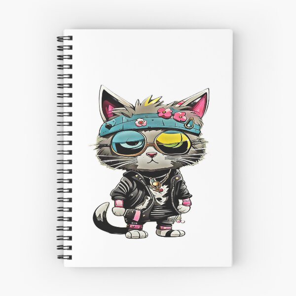 Item preview, Cute punk cat  art design #cat lover1 designed and sold by sdartproject.