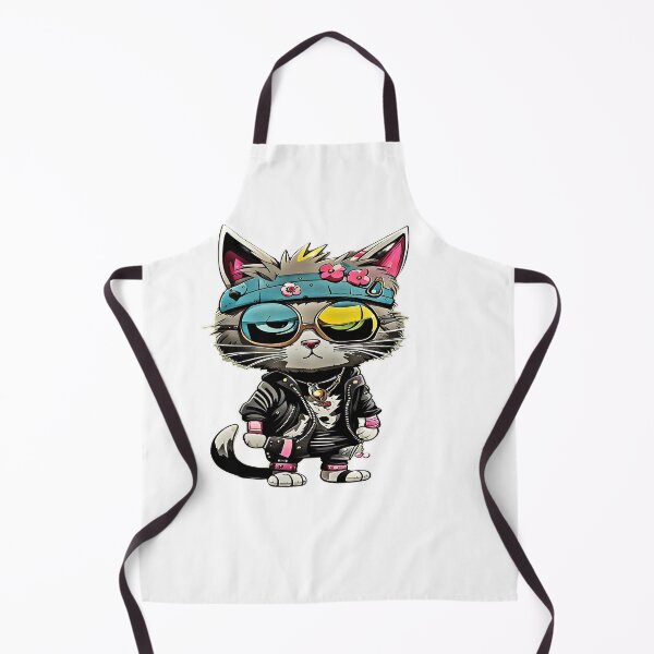 Item preview, Cute punk cat art design #cat lover1 designed and sold by sdartproject.
