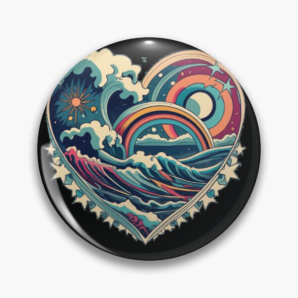 Artikelvorschau, heart-shaped waves entworfen und verkauft von TrendyPalette.
