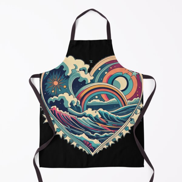 Aperçu de l'œuvre heart-shaped waves créée et vendue par TrendyPalette.
