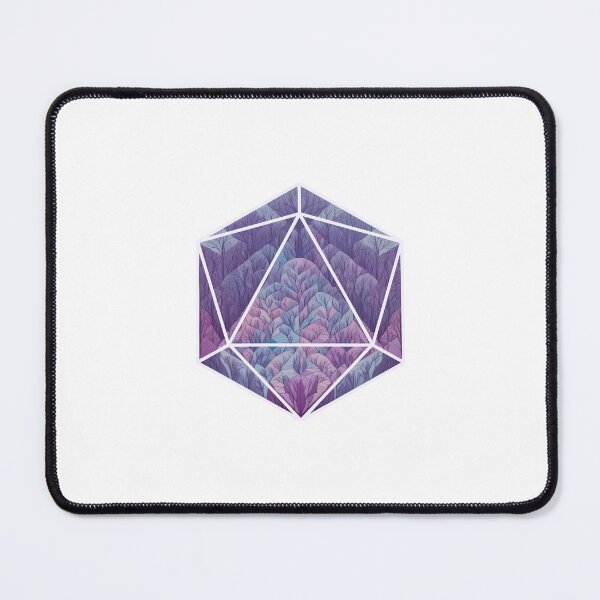 Item preview, D20 Purple Forest Dice Design designed and sold by toadsandtoast.