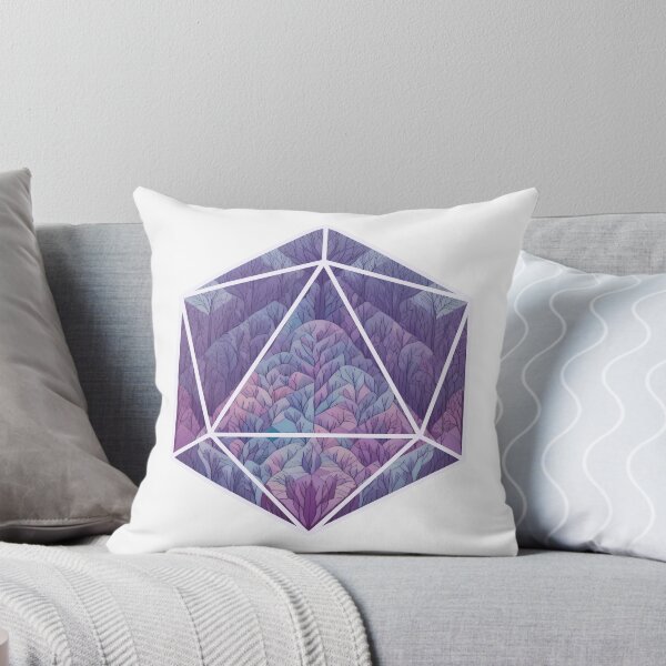 Item preview, D20 Purple Forest Dice Design designed and sold by toadsandtoast.