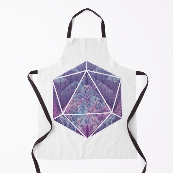 Item preview, D20 Purple Forest Dice Design designed and sold by toadsandtoast.